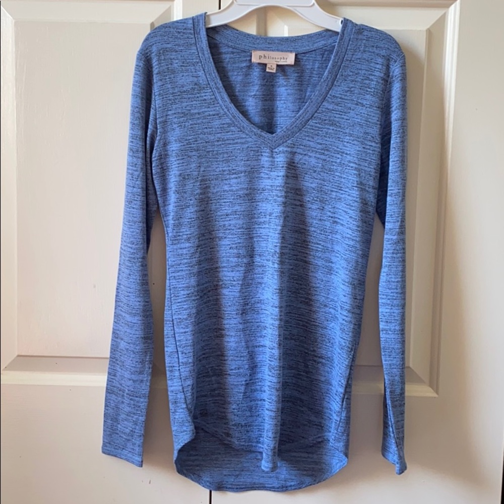 Philosophy V Neck Long Sleeve